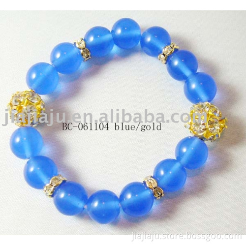 Bracelet BC-061104 blue/gold